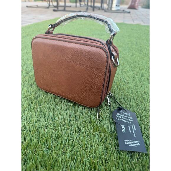 NEW Kelsey Carroll Crossbody / Satchel Vegan Leather Oprah's Favorite Thing! - Picture 4 of 6